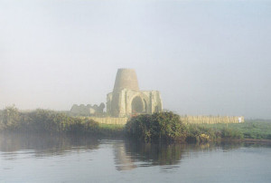 St Benet's Abbey in early morning mist  Photo by: Fenners